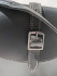 Black Leather Bag with Stirrup leather shoulder strap